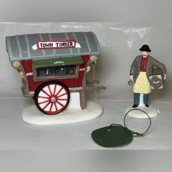 Department 56 Heritage Village Collection Town Tinker Set of 2 pieces 58464 - Picture 5 of 7